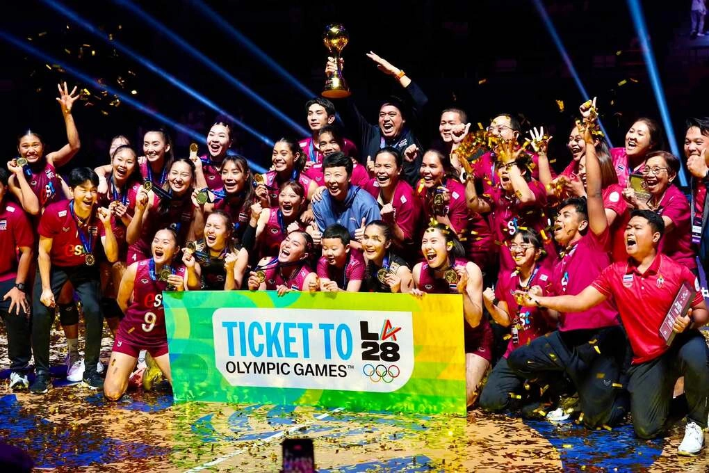 Bóng chuyền nữ Thái Lan vô địch châu Á và lần đầu giành vé dự Olympic lịch sử
