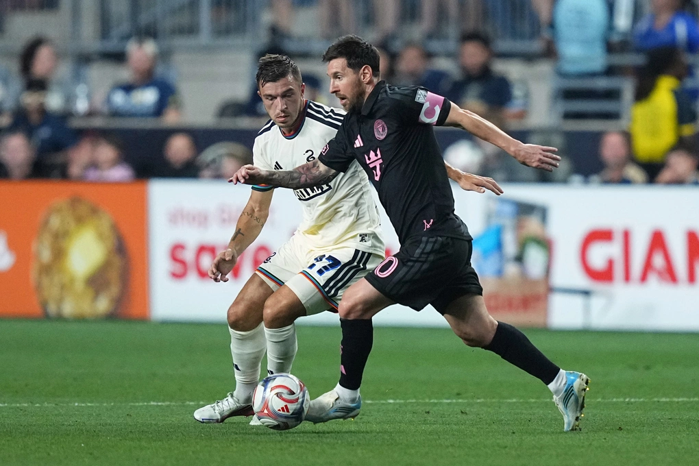Messi ghi bàn trở lại ở MLS, Inter Miami hòa Philadelphia Union