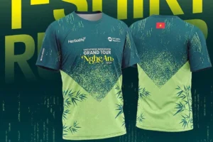 Áo đấu VnExpress Marathon Grand Tour Nghệ An 2026 mang đậm dấu ấn xứ Nghệ