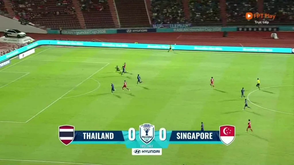 Thái Lan 0-1 Singapore: Bất ngờ tại Rajamangala ở bán kết lượt về ASEAN Cup 2026