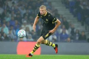 Haaland san bằng kỷ lục ghi bàn tại Champions League của Sergio Aguero cho Man City