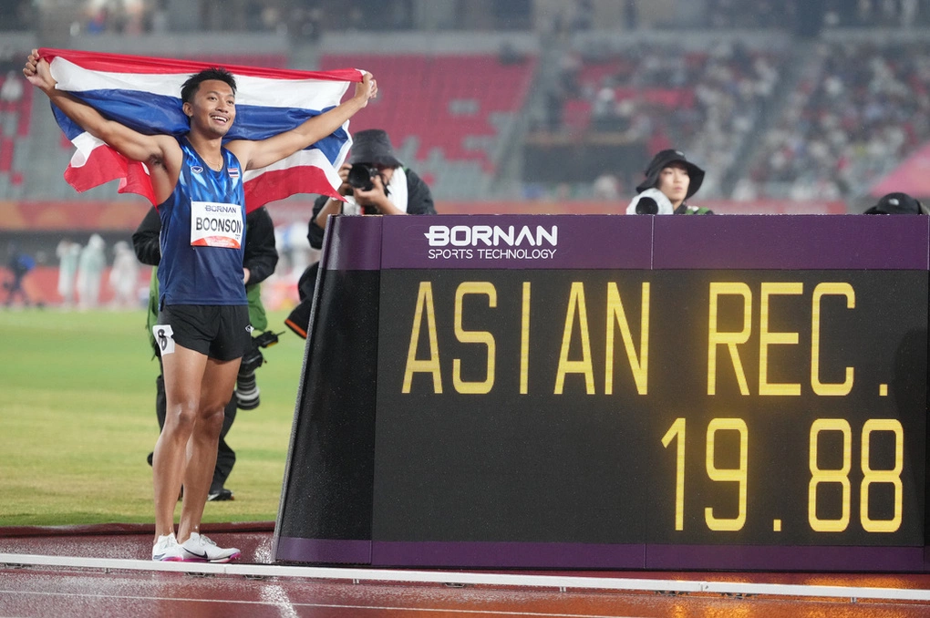 Thần đồng điền kinh Thái Lan Puripol Boonson tạo địa chấn tại ASIAD 2026