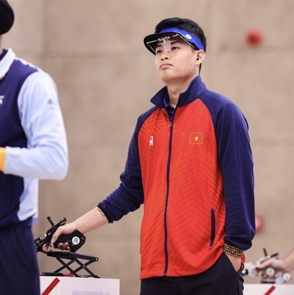 Phạm Quang Huy dừng bước ở vòng loại 10m súng ngắn hơi nam ASIAD 2026