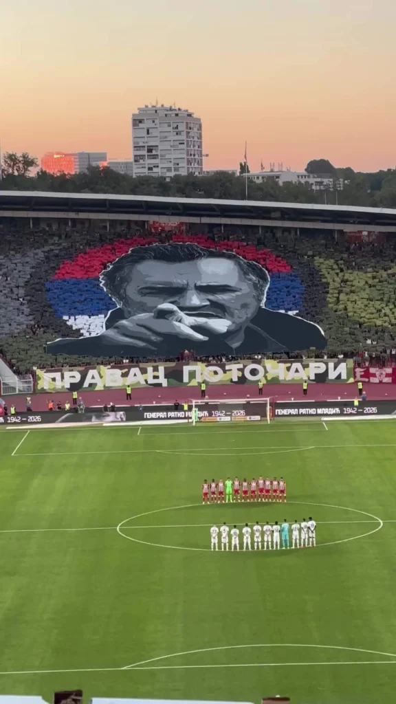 Trận Derby Vĩnh Cửu của bóng đá Serbia bị phủ bóng đen vì hoạt động tưởng niệm tội phạm chiến tranh