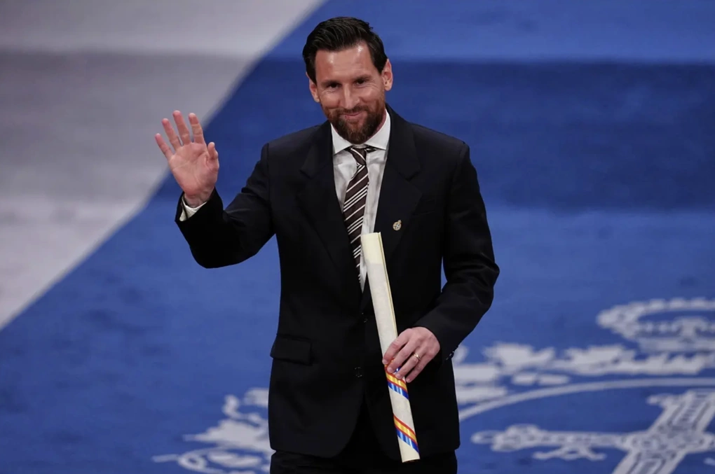Công chúa Tây Ban Nha ca ngợi Lionel Messi tại lễ trao giải Công chúa Asturias 2026