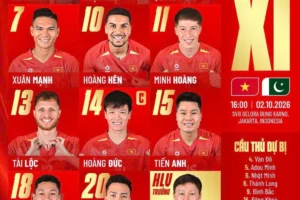 Đội hình Việt Nam đấu Pakistan: HLV Kim Sang-sik cất Đình Bắc, đưa Hoàng Đức đá chính