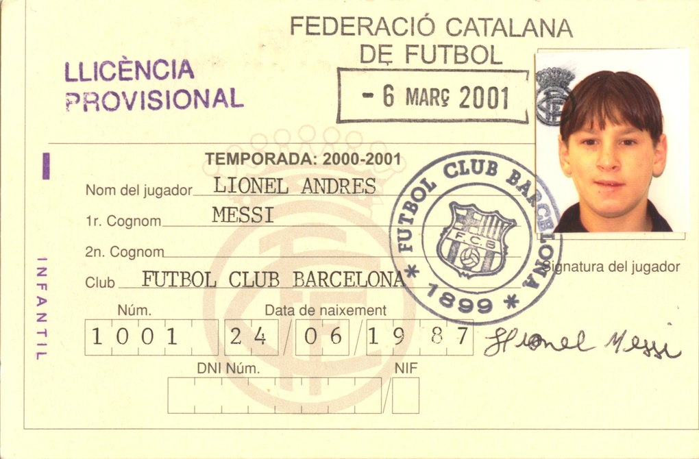 Khám phá ba bản đánh giá tuyển trạch đầu tiên của Barca về Lionel Messi năm 2000
