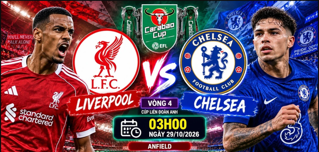 Nhận định Liverpool vs Chelsea 29/10/2026: Đại chiến Anfield, cuộc đấu chiến thuật và dự đoán tỷ số
