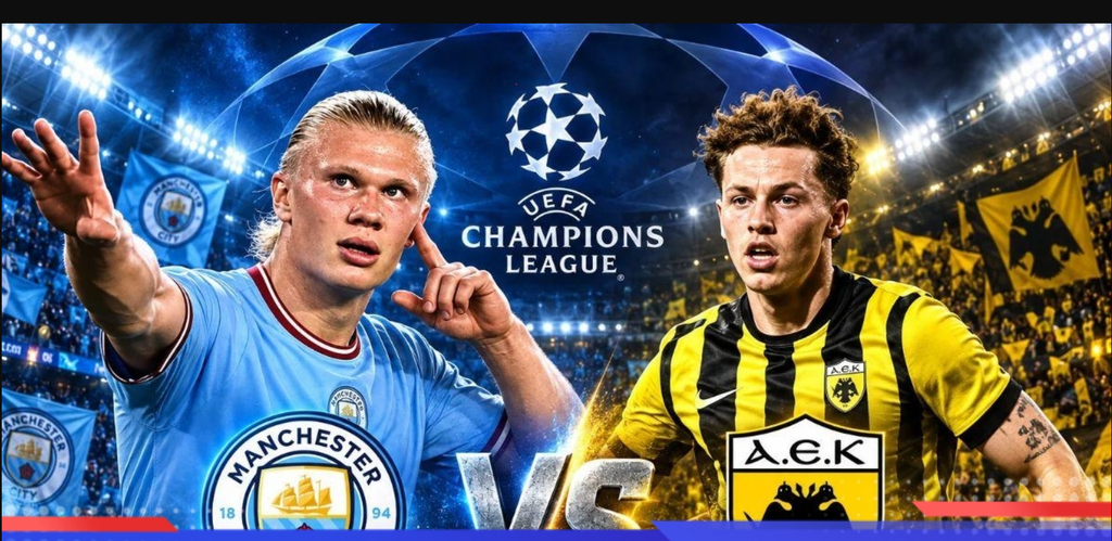 Man City vs AEK Athens: Haaland hướng tới kỷ lục Champions League, Man City quyết tâm trở lại 21/10/2026